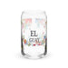 El Guay Exclusive Art Piece Can-Shaped Glass Home Office Work Mexican Spanish Pride Gift Cup One-Of-A-Kind Calligraphy Glass | E25 Mexicada 16 oz