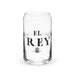 El Rey Exclusive Art Piece Can-Shaped Glass Home Office Work Mexican Spanish Pride Gift Cup One-Of-A-Kind Calligraphy Glass | E12 Mexicada 16 oz