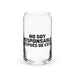 No Soy Responsable Después De Esto Exclusive Art Piece Can-Shaped Glass Home Office Work Mexican Spanish Pride Gift Cup One-Of-A-Kind Calligraphy Glass | N13 Mexicada 16 oz