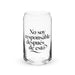 No Soy Responsable Después De Esto Exclusive Art Piece Can-Shaped Glass Home Office Work Mexican Spanish Pride Gift Cup One-Of-A-Kind Calligraphy Glass | N18 Mexicada 16 oz