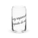 No Soy Responsable Después De Esto Exclusive Art Piece Can-Shaped Glass Home Office Work Mexican Spanish Pride Gift Cup One-Of-A-Kind Calligraphy Glass | N21 Mexicada 16 oz