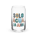 Solo Agua Lo Juro Exclusive Art Piece Can-Shaped Glass Home Office Work Mexican Spanish Pride Gift Cup One-Of-A-Kind Calligraphy Glass | S24 Mexicada 16 oz