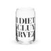 Mi Dieta Incluye Cerveza Exclusive Art Piece Can-Shaped Glass Home Office Work Mexican Spanish Pride Gift Cup One-Of-A-Kind Calligraphy Glass | M13 Mexicada 16 oz