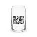 Mi Dieta Incluye Cerveza Exclusive Art Piece Can-Shaped Glass Home Office Work Mexican Spanish Pride Gift Cup One-Of-A-Kind Calligraphy Glass | M17 Mexicada 16 oz