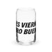 Ni Es Viernes, Pero Bueno Exclusive Art Piece Can-Shaped Glass Home Office Work Mexican Spanish Pride Gift Cup One-Of-A-Kind Calligraphy Glass | N9 Mexicada 16 oz