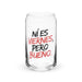 Ni Es Viernes, Pero Bueno Exclusive Art Piece Can-Shaped Glass Home Office Work Mexican Spanish Pride Gift Cup One-Of-A-Kind Calligraphy Glass | N27 Mexicada 16 oz