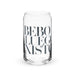 Bebo Y Luego Existo Exclusive Art Piece Can-Shaped Glass Home Office Work Mexican Spanish Pride Gift Cup One-Of-A-Kind Calligraphy Glass | B16 Mexicada 16 oz