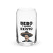 Bebo Y Luego Existo Exclusive Art Piece Can-Shaped Glass Home Office Work Mexican Spanish Pride Gift Cup One-Of-A-Kind Calligraphy Glass | B21 Mexicada 16 oz