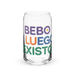 Bebo Y Luego Existo Exclusive Art Piece Can-Shaped Glass Home Office Work Mexican Spanish Pride Gift Cup One-Of-A-Kind Calligraphy Glass | B33 Mexicada 16 oz