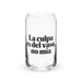 La Culpa Es Del Vaso, No Mía Exclusive Art Piece Can-Shaped Glass Home Office Work Mexican Spanish Pride Gift Cup One-Of-A-Kind Calligraphy Glass | L6 Mexicada 16 oz