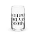 La Culpa Es Del Vaso, No Mía Exclusive Art Piece Can-Shaped Glass Home Office Work Mexican Spanish Pride Gift Cup One-Of-A-Kind Calligraphy Glass | L10 Mexicada 16 oz