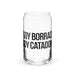 No Soy Borracho, Soy Catador Exclusive Art Piece Can-Shaped Glass Home Office Work Mexican Spanish Pride Gift Cup One-Of-A-Kind Calligraphy Glass | N7 Mexicada 16 oz