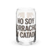 No Soy Borracho, Soy Catador Exclusive Art Piece Can-Shaped Glass Home Office Work Mexican Spanish Pride Gift Cup One-Of-A-Kind Calligraphy Glass | N11 Mexicada 16 oz