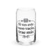 Si Ves Este Vaso Vacío, Trae Más Exclusive Art Piece Can-Shaped Glass Home Office Work Mexican Spanish Pride Gift Cup One-Of-A-Kind Calligraphy Glass | S30 Mexicada 16 oz