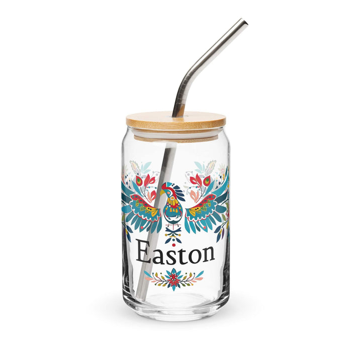 Easton Exclusive Name Art Piece Can-Shaped Glass Home Office Work Mexican Spanish Pride Gift Cup One-Of-A-Kind Calligraphy Glass | E8 Mexicada 16 oz With Lid & Straw