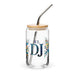 El Dj Exclusive Art Piece Can-Shaped Glass Home Office Work Mexican Spanish Pride Gift Cup One-Of-A-Kind Calligraphy Glass | E14 Mexicada 16 oz With Lid & Straw