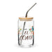 El Coach Exclusive Art Piece Can-Shaped Glass Home Office Work Mexican Spanish Pride Gift Cup One-Of-A-Kind Calligraphy Glass | E18 Mexicada 16 oz With Lid & Straw