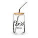 El Freso Exclusive Art Piece Can-Shaped Glass Home Office Work Mexican Spanish Pride Gift Cup One-Of-A-Kind Calligraphy Glass | E5 Mexicada 16 oz With Lid & Straw