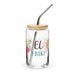 El Friki Exclusive Art Piece Can-Shaped Glass Home Office Work Mexican Spanish Pride Gift Cup One-Of-A-Kind Calligraphy Glass | E7 Mexicada 16 oz With Lid & Straw