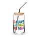 La Culpa Es Del Vaso, No Mía Exclusive Art Piece Can-Shaped Glass Home Office Work Mexican Spanish Pride Gift Cup One-Of-A-Kind Calligraphy Glass | L2 Mexicada 16 oz With Lid & Straw