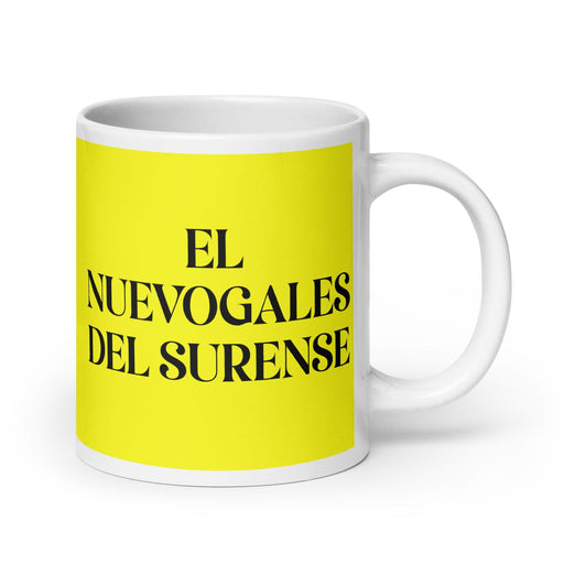 El Nuevogalesdel Surense The New South Welsh Funny Home Office Work Coffee Mug Mexican Spanish Pride Gift White Glossy Cup Yellow Card Mug Mexicada 20 oz