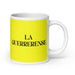 La Guerrerense The Guerrero Resident Funny Home Office Work Coffee Mug Mexican Spanish Pride Gift White Glossy Cup Yellow Card Mug Mexicada 20 oz