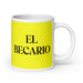 El Becario The Intern Funny Home Office Work Coffee Mug Mexican Spanish Pride Gift White Glossy Cup Yellow Card Mug Mexicada 20 oz