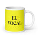 El Vocal The Vocal Member Funny Home Office Work Coffee Mug Mexican Spanish Pride Gift White Glossy Cup Yellow Card Mug Mexicada 20 oz