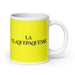 La Tlaquepaquense The Tlaquepaque Resident Funny Home Office Work Coffee Mug Mexican Spanish Pride Gift White Glossy Cup Yellow Card Mug Mexicada 20 oz