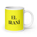 El Iraní The Iranian Funny Home Office Work Coffee Mug Mexican Spanish Pride Gift White Glossy Cup Yellow Card Mug Mexicada 20 oz