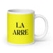 La Arre The Agreeable One Funny Home Office Work Coffee Mug Mexican Spanish Pride Gift White Glossy Cup Yellow Card Mug Mexicada 20 oz