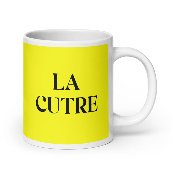 La Cutre The Tacky One Funny Home Office Work Coffee Mug Mexican Spanish Pride Gift White Glossy Cup Yellow Card Mug Mexicada 20 oz