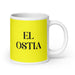 El Ostia The Surprised One Funny Home Office Work Coffee Mug Mexican Spanish Pride Gift White Glossy Cup Yellow Card Mug Mexicada 20 oz