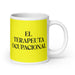 El Terapeuta Ocupacional The Occupational Therapist Funny Home Office Work Coffee Mug Mexican Spanish Pride Gift White Glossy Cup Yellow Card Mug Mexicada 20 oz