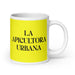 La Apicultora Urbana The Urban Beekeeper Funny Home Office Work Coffee Mug Mexican Spanish Pride Gift White Glossy Cup Yellow Card Mug Mexicada 20 oz