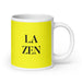 La Zen The Zen Practitioner Funny Home Office Work Coffee Mug Mexican Spanish Pride Gift White Glossy Cup Yellow Card Mug Mexicada 20 oz