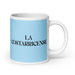 La Costarricense The Costa Rican Funny Home Office Work Coffee Mug Mexican Spanish Pride Gift White Glossy Cup Sky Blue Card Mug Mexicada 20 oz