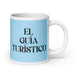 El Guía Turístico The Tour Guide Funny Home Office Work Coffee Mug Mexican Spanish Pride Gift White Glossy Cup Sky Blue Card Mug Mexicada 20 oz