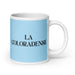La Coloradense The Coloradan Funny Home Office Work Coffee Mug Mexican Spanish Pride Gift White Glossy Cup Sky Blue Card Mug Mexicada 20 oz