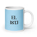 El ISTJ The Logistician MBTI Personality Funny Home Office Work Coffee Mug Mexican Spanish Pride Gift White Glossy Cup Sky Blue Card Mug Mexicada 20 oz