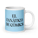 El Fanático De Cómics The Comic Book Fan Funny Home Office Work Coffee Mug Mexican Spanish Pride Gift White Glossy Cup Sky Blue Card Mug Mexicada 20 oz