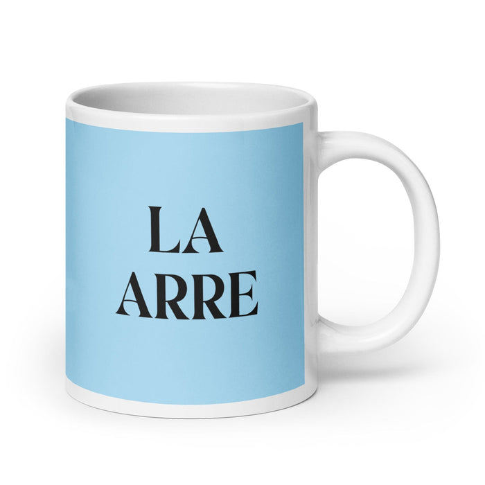 La Arre The Agreeable One Funny Home Office Work Coffee Mug Mexican Spanish Pride Gift White Glossy Cup Sky Blue Card Mug Mexicada 20 oz