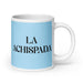 La Achispada The Tipsy One Funny Home Office Work Coffee Mug Mexican Spanish Pride Gift White Glossy Cup Sky Blue Card Mug Mexicada 20 oz