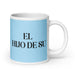 El Hijo De Su The Son/Daughter Of... (Playful Insult) Funny Home Office Work Coffee Mug Mexican Spanish Pride Gift White Glossy Cup Sky Blue Card Mug Mexicada 20 oz