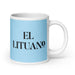 El Lituano The Lithuanian Funny Home Office Work Coffee Mug Mexican Spanish Pride Gift White Glossy Cup Sky Blue Card Mug Mexicada 20 oz