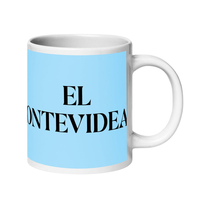 El Montevideano The Montevideo Resident Funny Home Office Work Coffee Mug Mexican Spanish Pride Gift White Glossy Cup Sky Blue Card Mug Mexicada 20 oz