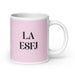 La ESFJ The Consul MBTI Personality Funny Home Office Work Coffee Mug Mexican Spanish Pride Gift White Glossy Cup Light Pink Card Mug Mexicada 20 oz