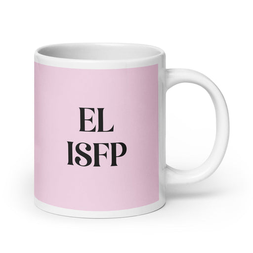 El ISFP The Adventurer MBTI Personality Funny Home Office Work Coffee Mug Mexican Spanish Pride Gift White Glossy Cup Light Pink Card Mug Mexicada 20 oz