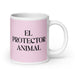 El Protector Animal The Animal Protector Funny Home Office Work Coffee Mug Mexican Spanish Pride Gift White Glossy Cup Light Pink Card Mug Mexicada 20 oz