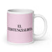 El Existencialista The Existentialist Funny Home Office Work Coffee Mug Mexican Spanish Pride Gift White Glossy Cup Light Pink Card Mug Mexicada 20 oz